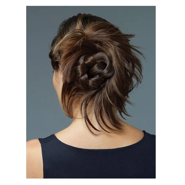 Chongo Postizo Revlon Twirl Ups, Fibra De Kanekalon (DARK BROWN) - Imagen 2