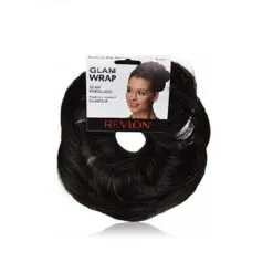 Chongos Donas Postizos Revlon Glam Wrap, Fibra De Kanekalon (BLACK)