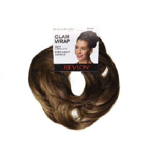 Chongos Donas Postizos Revlon Glam Wrap, Fibra De Kanekalon (MEDIUM BROWN)