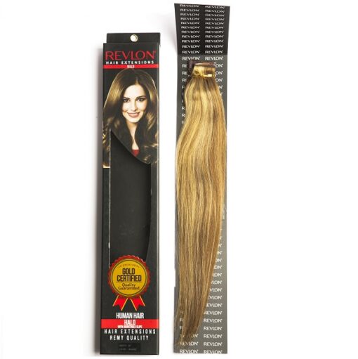 Extensiones Cabello 100% Natural Revlon Halo 18″ #6/16/12 (Castaño Claro con Reflejos)
