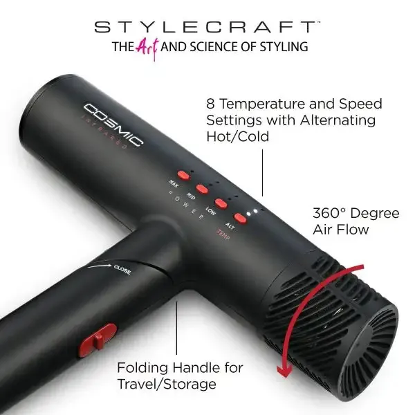 Secadora Profesional Motor Digital Stylecraft Cosmic - Imagen 4