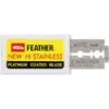 Navaja Feather Doble Filo 20 Piezas - Imagen 2