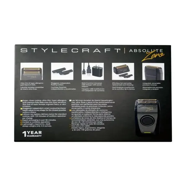 Rasuradora De Pelo Para Hombre Stylecraft Absolute Zero Prof - Imagen 7
