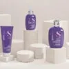 Shampoo Alfaparf Semi Di Lino Blonde Intense Anti-yellow 1l - Imagen 2