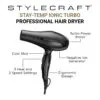 Secadora De Pelo Stylecraft Stay Temp Ionic Turbo - Imagen 2
