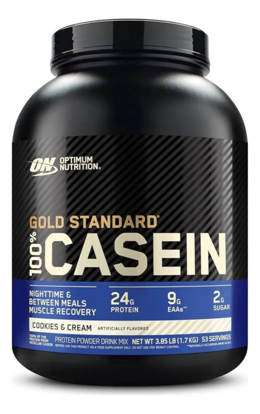 Proteina Optimum Nutrition Gold Standard 100% Casein 4 Lbs - Cookies & Cream