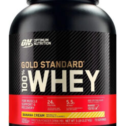 Suplemento Optimum Nutrition Proteína Gold Standard 100% Whey en Polvo Sabor Banana Cream de 2.27kg