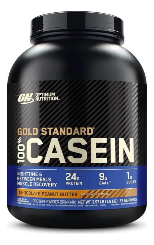 Proteina Optimum Nutrition Gold Standard 100% Casein 4 Lbs - Chocolate Peanut Butter