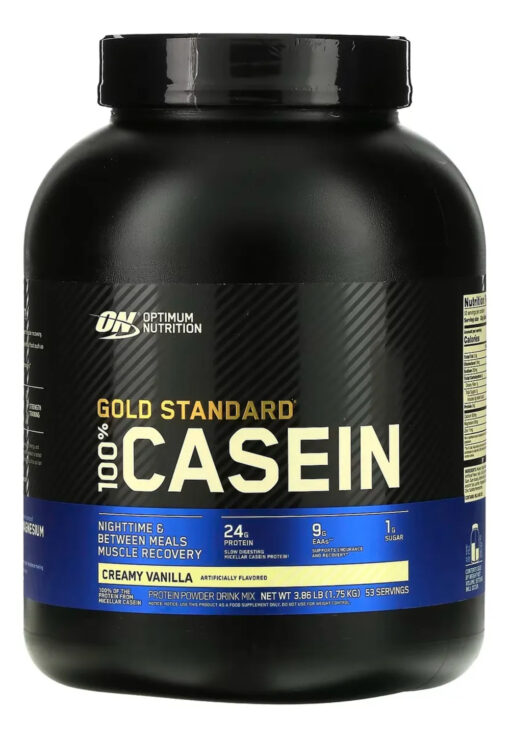 Proteina Optimum Nutrition Gold Standard 100% Casein 4 Lbs - Creamy Vanilla