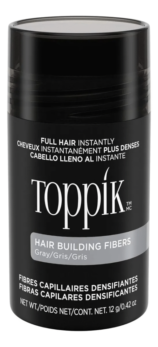 Fibras Capilares Toppik Color Gris, 12 Gramos