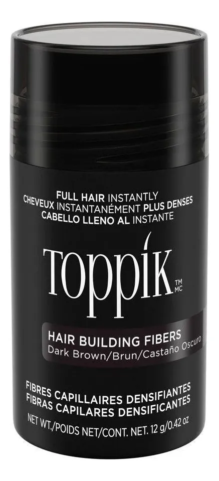 Fibras Capilares Toppik Color Castaño Oscuro 12 Gramos