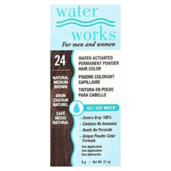 Tinte Para Cabello Water Works Unisex Castaño Medio 24