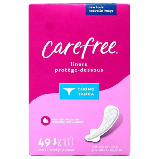 Protectores Diarios Carefree Thong Tanga Pack De 49