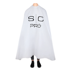 Capa Profesional Barberia Peluquería Stylecraft Extra Larga Lisa Blanco