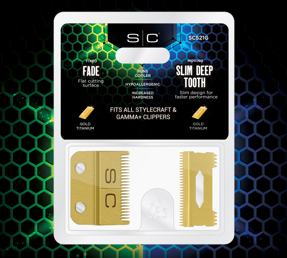 Set Cuchillas De Repuesto Para Maquina Clipper Fade Blade SC - Imagen 3