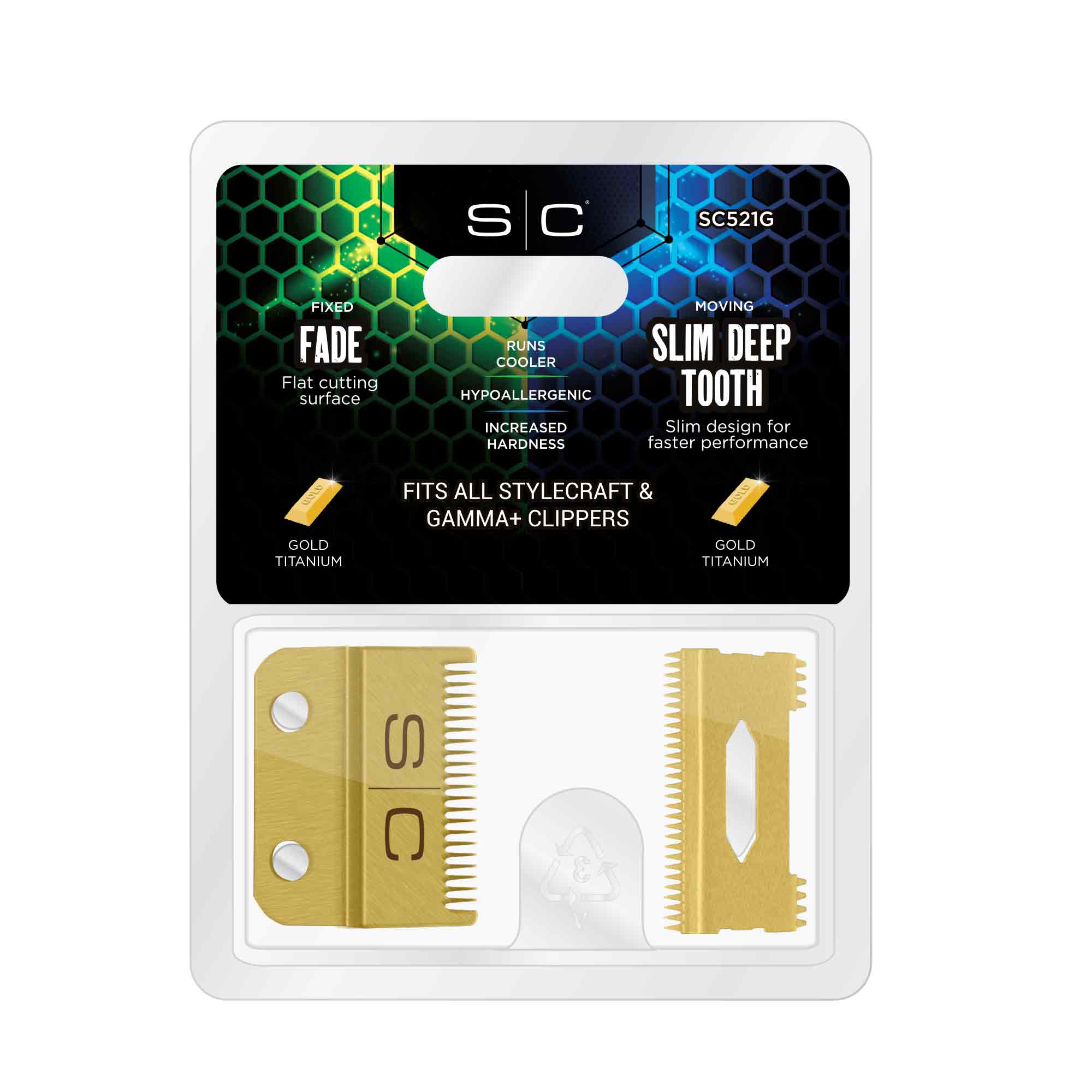 Set Cuchillas De Repuesto Para Maquina Clipper Fade Blade SC - Imagen 4