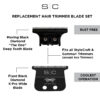 Set Cuchillas De Repuesto Trimmers Stylecraft Black Diamond - Imagen 4