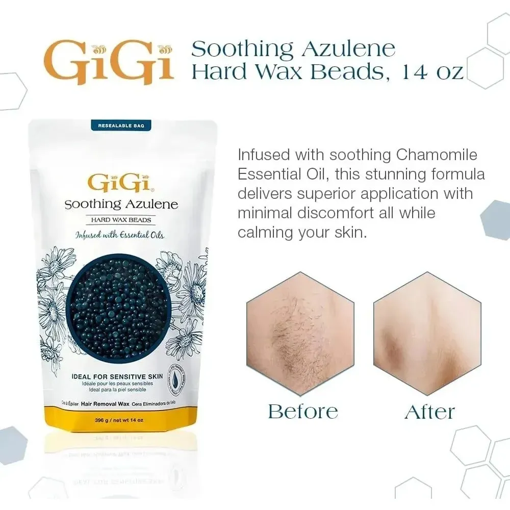 Cera En Granos Para Depilar Gigi Soothing Azulene 396 Gr