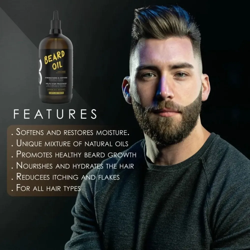 Aceite Barba Beard Oil Level 3 Barberia Profesional 100ml
