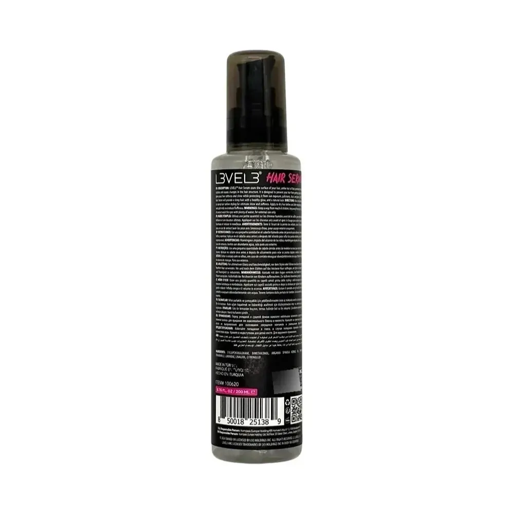 L3vel3 Hair Serum 200ml Suero Desenredante Para Cabello