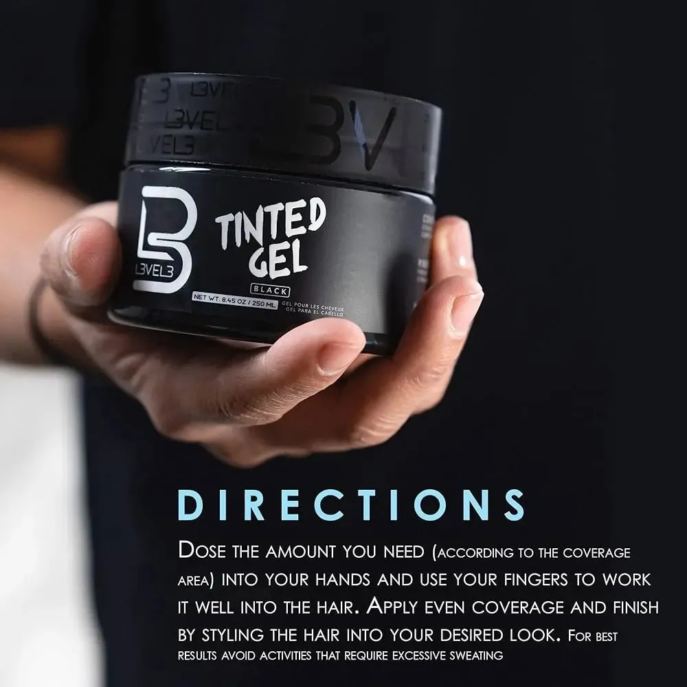 Gel Color Negro Cubre Canas Level 3 Tinted Gel Profesional