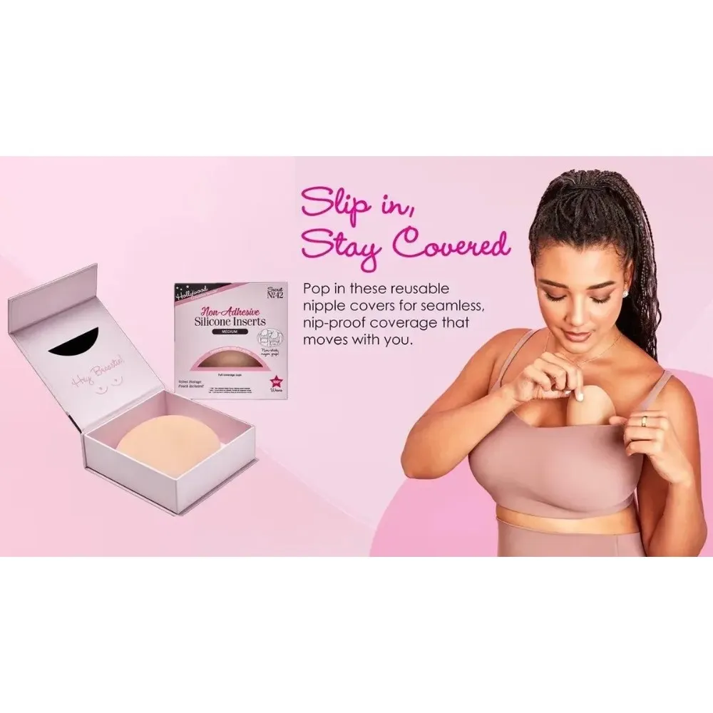 Pezonera De Silicon Cubrepezon Reutilizable Con Realce Light