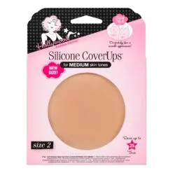 Pezonera De Silicon Cubrepezon Reutilizable Talla 1 Med Hf Beige Liso