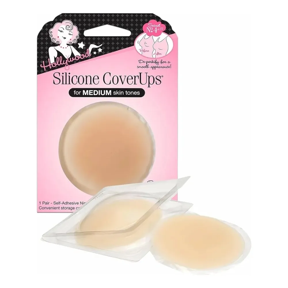 Pezonera De Silicon Cubrepezon Reutilizable Talla 1 Med Hf Beige Liso