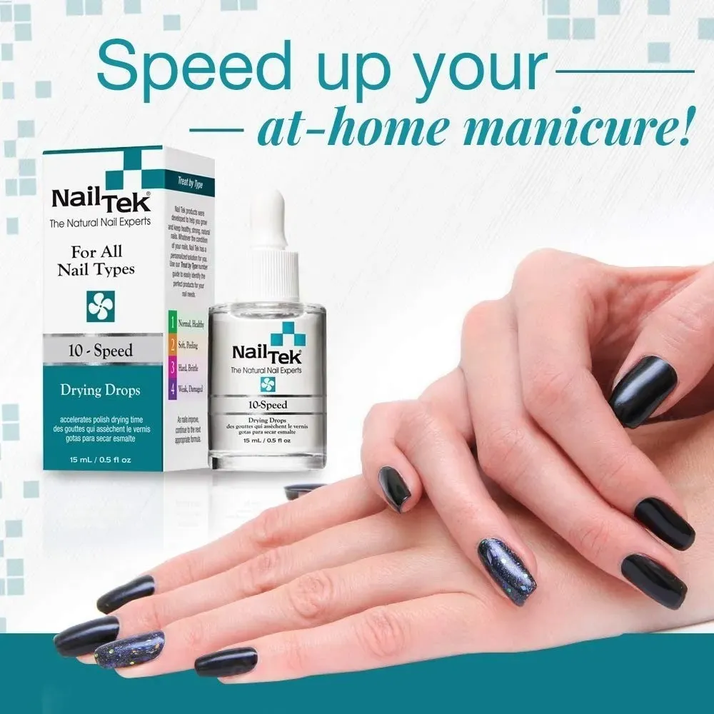 Secador De Esmalte Para Uñas Nail Tek 10 -speed Gotas