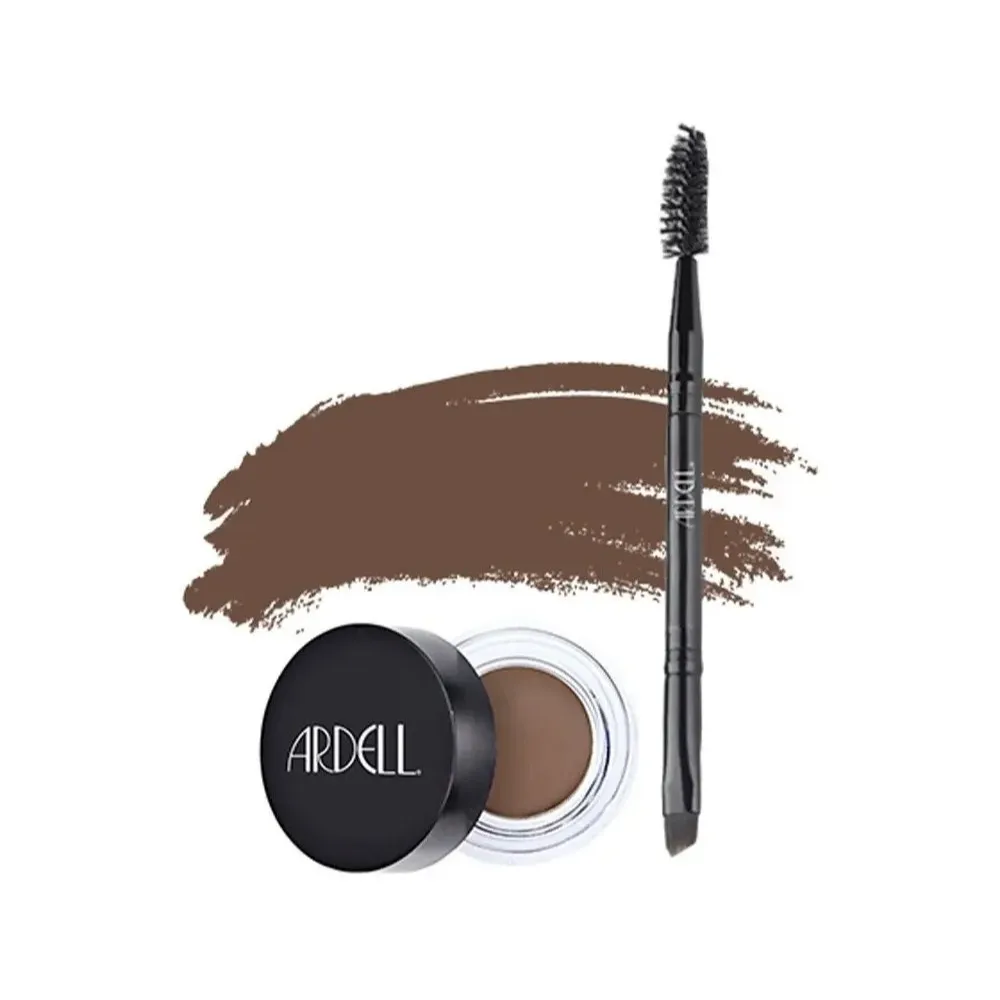 Pomada Para Cejas Ardell Brow Pomade Con Brocha Punta Doble Color Medium Brown