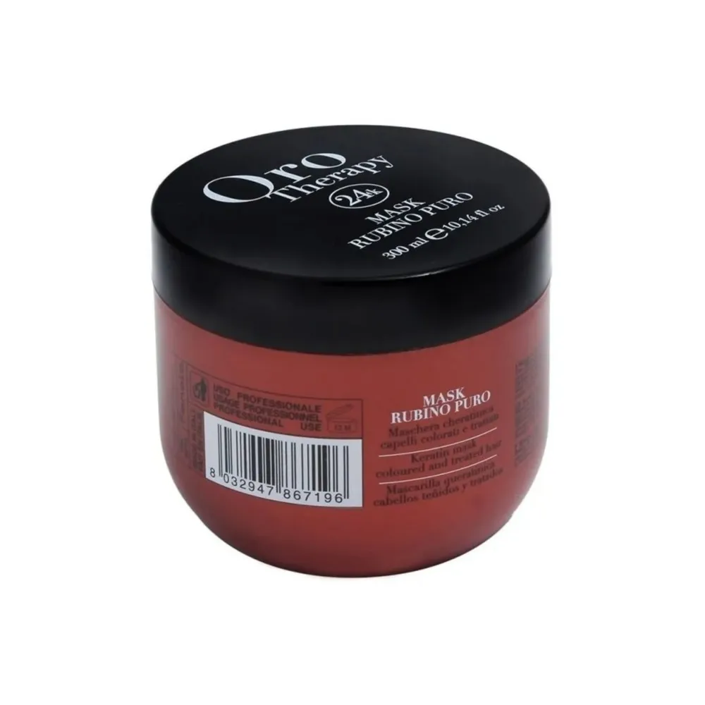 Mascarilla Con Queratina Oro Therapy Rubí Puro De 300ml