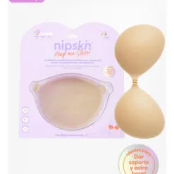Brasier Push Up Invisible Adhesivo De Silicona, Nipskin Latte Liso Middy