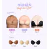 Brasier Push Up Invisible Adhesivo De Silicona, Nipskin Latte Liso Middy - Imagen 3