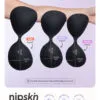 Brasier Push Up Invisible Adhesivo De Silicona, Nipskin Black Liso Fully - Imagen 3