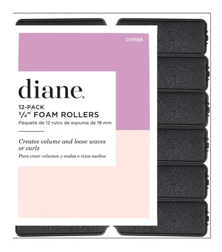 Rulos De 3/4 Pulgadas Paquete De 12 Unidades Marca Diane