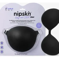 Brasier Push Up Invisible Adhesivo De Silicona, Nipskin Black Liso Fully