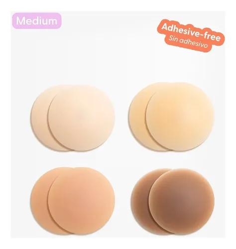 Pezoneras De Silicona Sin Adhesivo Reutilizables, Nipskin Chantilly M - Imagen 3