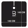 Capa De Peluquería Barberia Level 3 Negro Profesional Cómoda Lv3