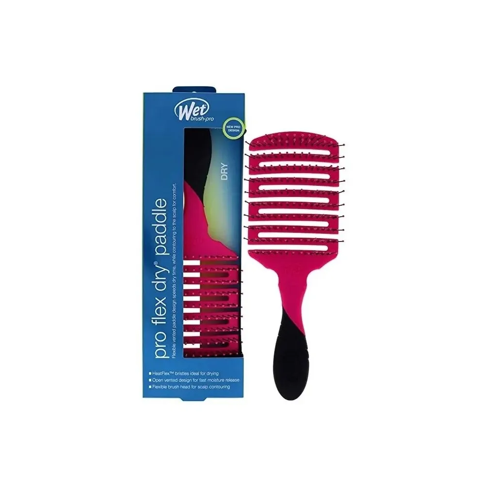 Cepillo Para Cabello Wetbrush Pro Flex Dry Paddle Rosa Rosa