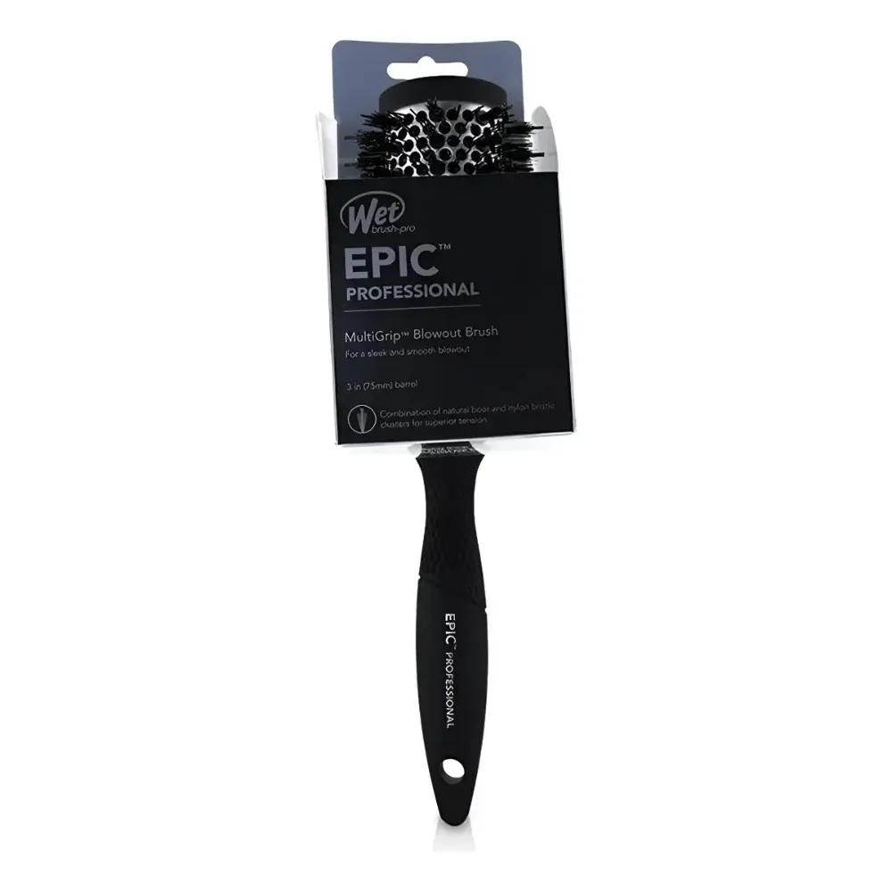 Cepillo Profesional De Barril Wet Brush Pro Epic 75 Mm Negro