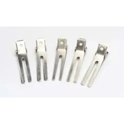 Pinzas Para El Cabello Para Estilista 80 Unidades Plateado