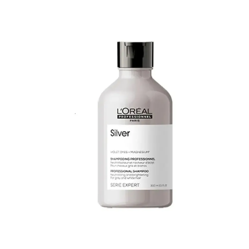 Loreal Profesional Shampoo Cabello Canas Magnesium Silver 300 Ml
