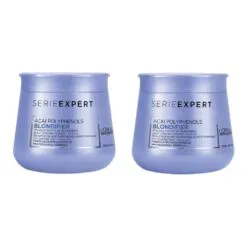 Mascarilla Nutritiva Cabello Rubio Blondifier 250ml 2 Piezas