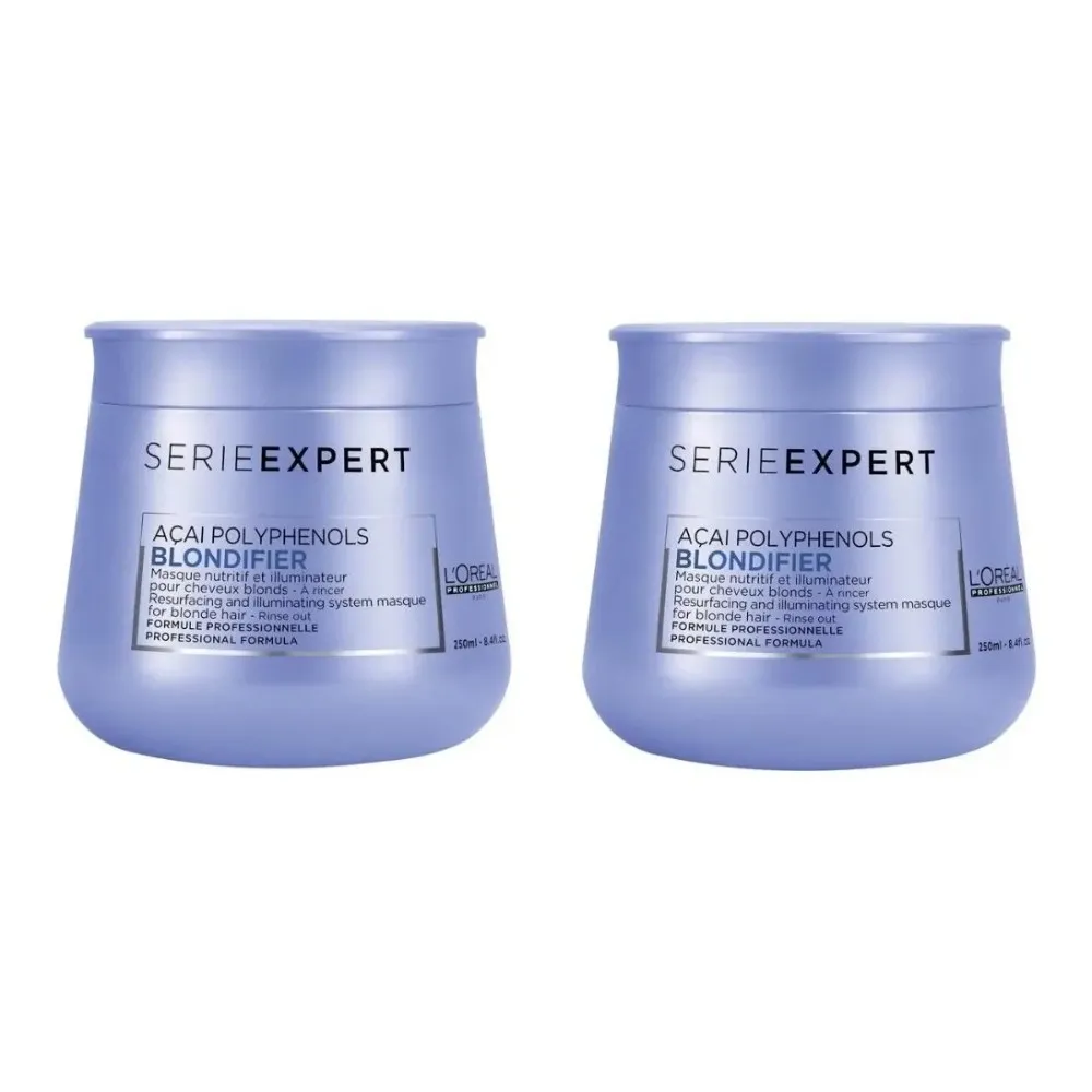Mascarilla Nutritiva Cabello Rubio Blondifier 250ml 2 Piezas