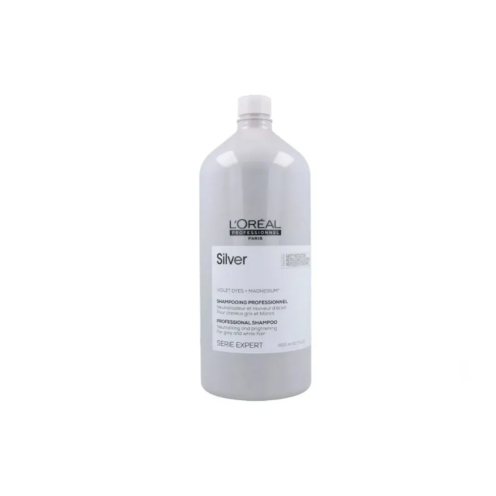 Loreal Shampoo Matizador Silver Cabellos Blancos 1500ml