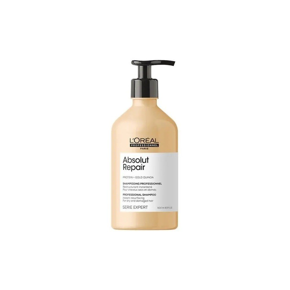 Loreal Shampoo Absolut Repair Protein + Gold Quinoa 500 Ml