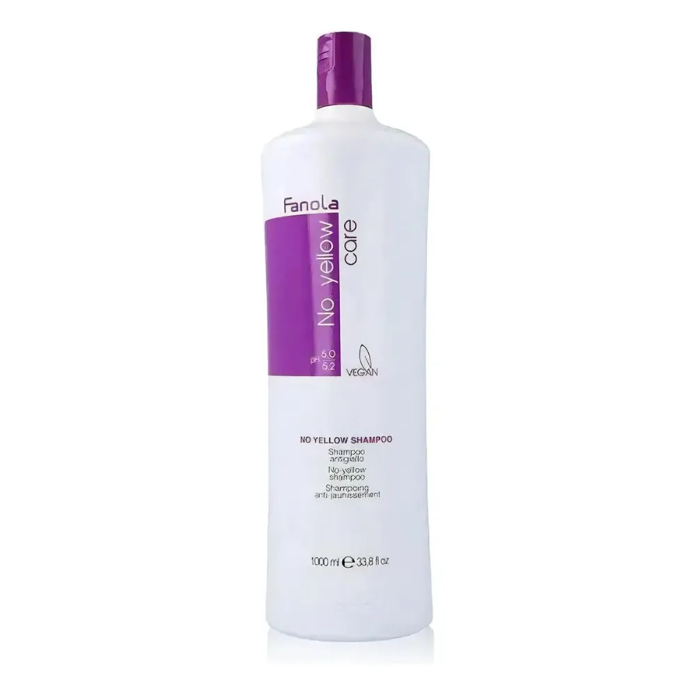 Fanola No Yellow Champú Mechas Gris Shampoo 1000 Ml