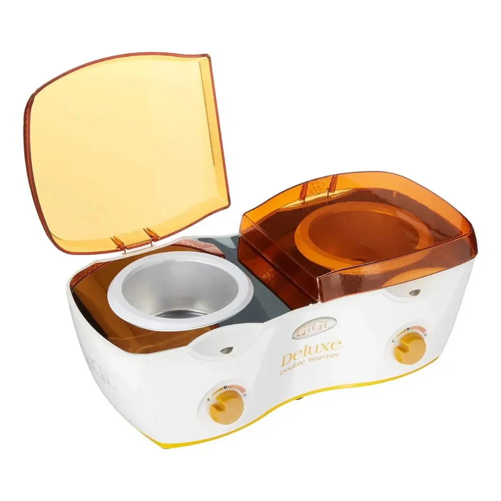 Calentador Doble De Cera Para Depilar Gigi Double Warmer Blanco