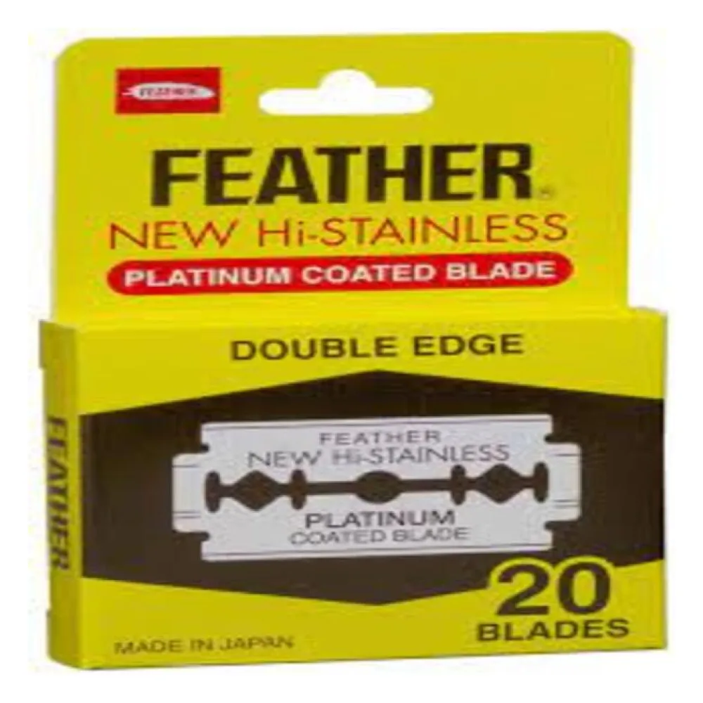 Navaja Feather Doble Filo 20 Piezas