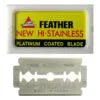 Navaja Feather Doble Filo 20 Piezas - Imagen 3